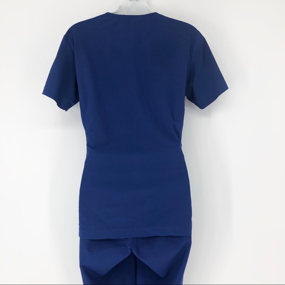 Sold! Smitten Small Polyester Royal Blue Scrub Set - Picture 13 of 14